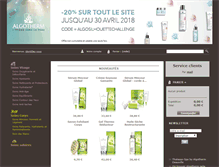 Tablet Screenshot of boutique-algotherm.fr